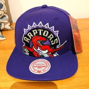 Mitchell and Ness Raptors Big Logo Snapback New